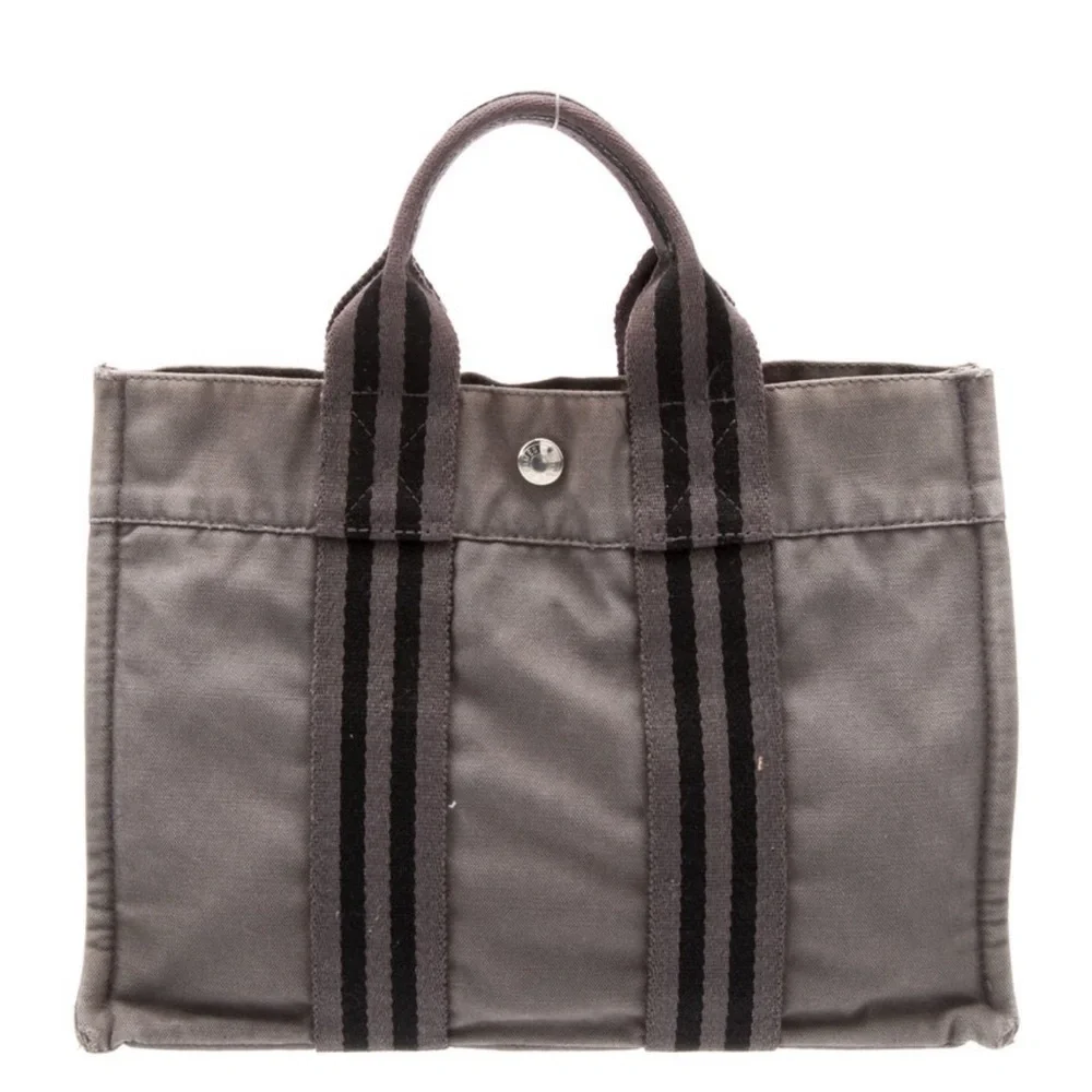 Hermes Toile Fourre-Tout PM Canvas Tote Bag - Picture 3 of 4